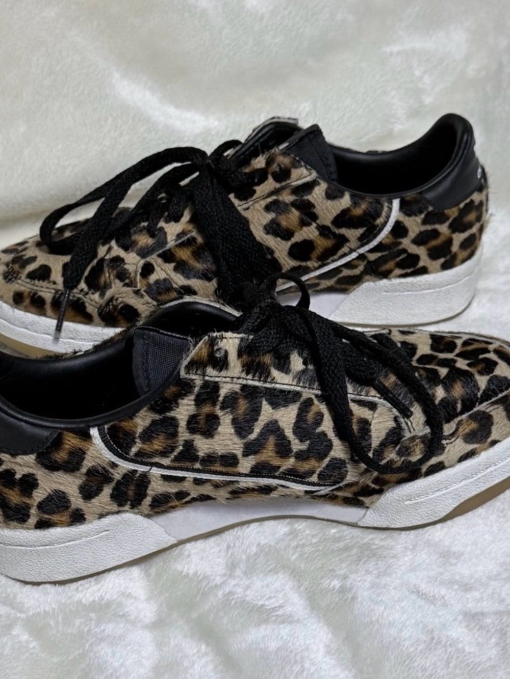 adidas Leopard-Print Low Tops in Black & Brown - Picture 4 of 7